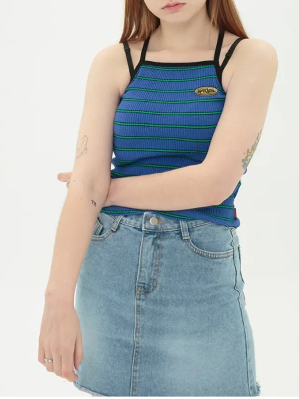 Striped Ribbed Tank Top - Picture 6 of 6